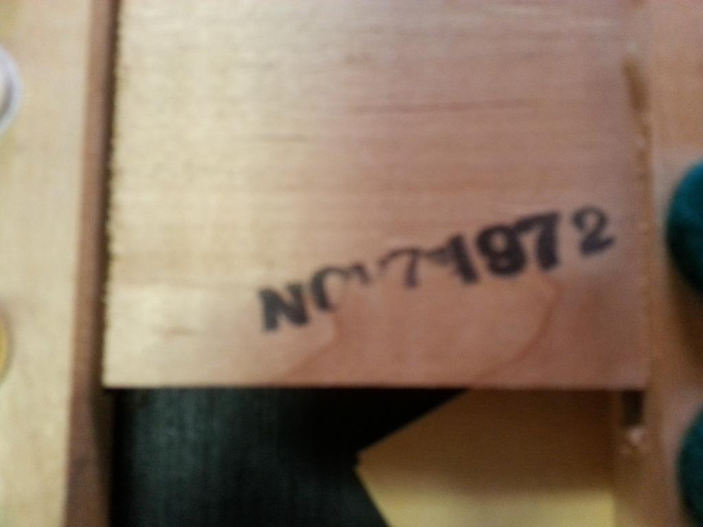 Wurlitzer 106 Date Stamp 1972