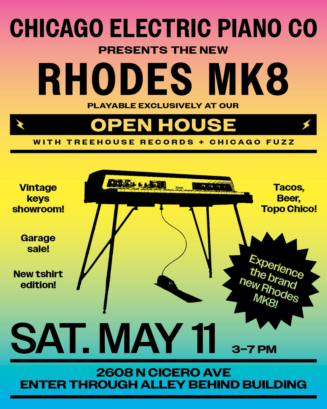 OPEN HOUSE - Saturday May 11 - New Rhodes MK8