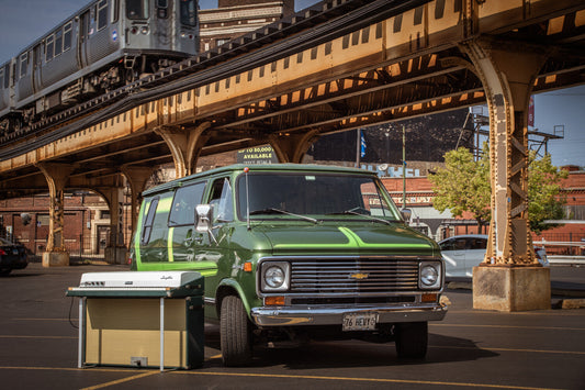 Chevy Boogie Van + Forest Green Rhodes