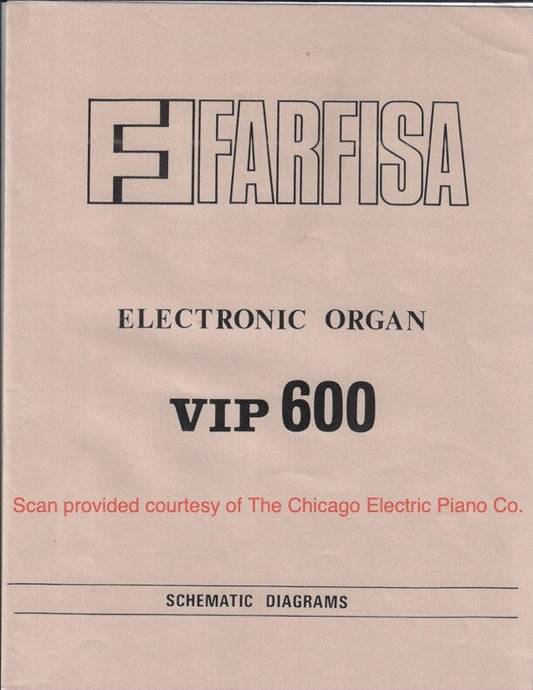 Farfisa VIP 600 Schematic
