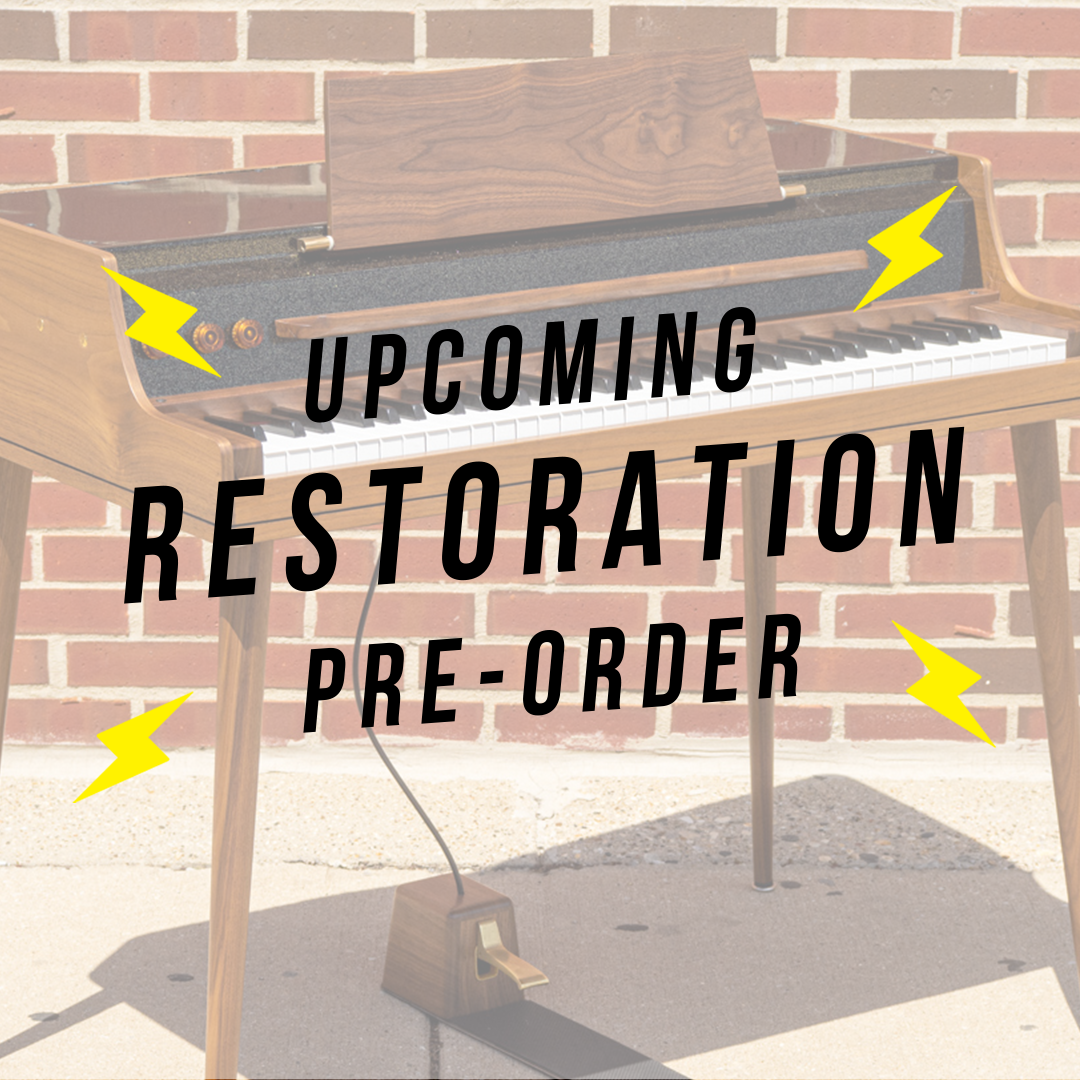Upcoming restoration pre-order: vintage Wurlitzer 140/145 & 720 Series electric piano from Chicago Electric Piano Co.