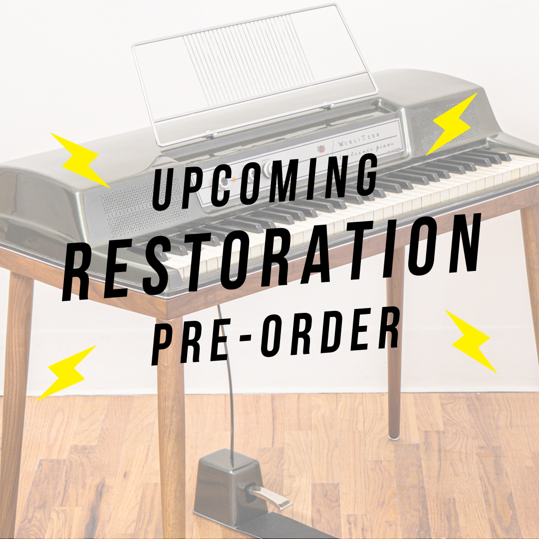 Upcoming restoration pre-order: vintage Wurlitzer 200 Series electric piano from Chicago Electric Piano Co.