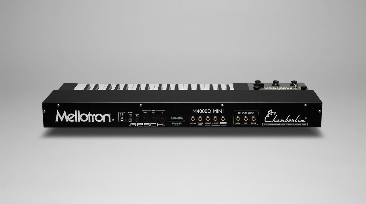 Mellotron M4000D Mini, black, rear view