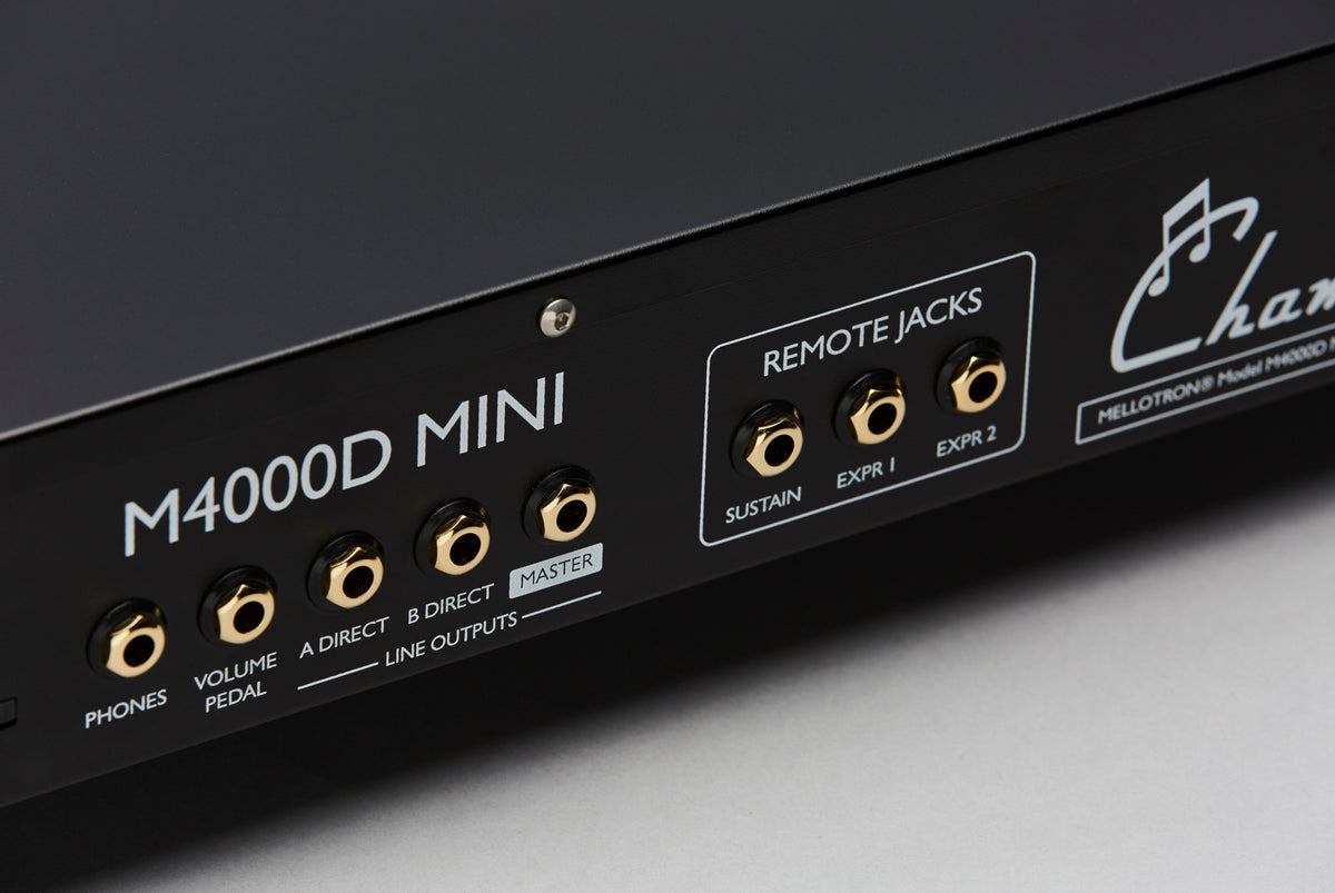 Mellotron M4000D Mini, black, rear connection panel