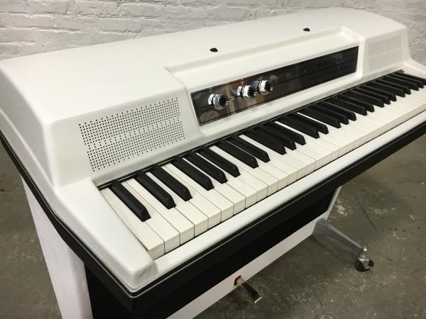 FOR SALE: Custom White Wurlitzer 214A - The Chicago Electric Piano Co.