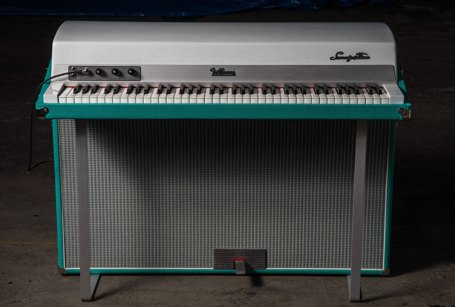 Custom Shop: Teal Fender Rhodes Suitcase 73 - The Chicago Electric ...