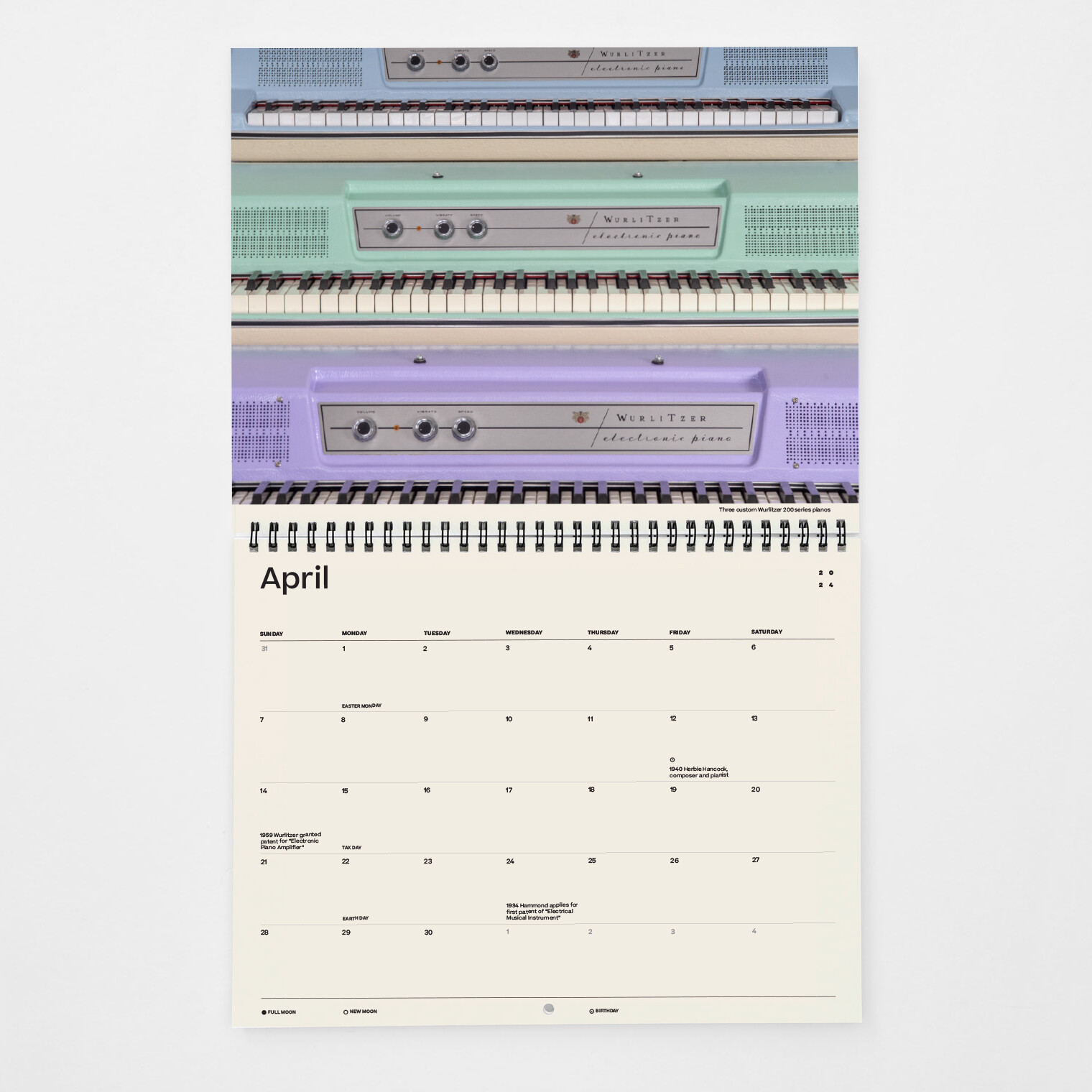 2024 Piano Calendar - The Chicago Electric Piano Co.